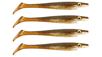 Силиконовая приманка Strike Pro Pig Shad Nano, цвет: Baby Brown, (уп./4шт.), (SP-172D#108)