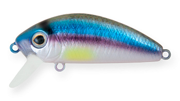 Воблер Минноу Strike Pro Mustang Minnow 45, 45 мм, 4,5 гр, Загл. 0,2м.-0,5м., Плавающий, цвет: A210-SBO-RP Rainbow Ghost Wakasagi, (MG-002F#A210-SBO-RP)