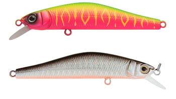 Воблер Минноу Strike Pro Inquisitor 80SP, цвет: A70-713S/A230S Double Black Silver OB/Watermelon Mat Tiger, (EG-193A-SP#A230FS/A70-713S)