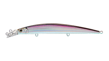 Воблер Минноу Strike Pro Top Water Minnow 130, 130 мм, 15 гр, Загл. 0,1м.-0,7м., Плавающий, цвет: A53-EP Silver Smelt UV, (JL-158F#A53-EP)