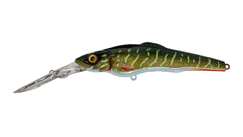 Воблер Минноу Strike Pro Challenger X Deep Diver 110L, цвет: JV012 Green Motoroil Pike UV, (EG-076DX