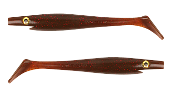 Силиконовая приманка Strike Pro Pig Shad Jr, цвет: Red Motoroil, (уп./2шт.), (SP-172C#110)