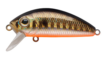 Воблер Минноу Strike Pro Mustang Minnow 45, 45 мм, 4,5 гр, Загл. 0,2м.-0,5м., Плавающий, цвет: 613-713 Black Back Smoked OB, (MG-002F#613-713)