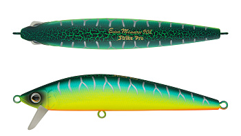Воблер Минноу Strike Pro Euro Minnow 110, цвет: A223S-RP Pearl Mat Tiger, (JL-115F#A223S-RP)