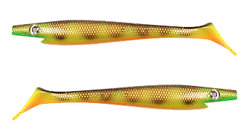 Силиконовая приманка Strike Pro Pig Shad Jr, цвет: Orange Belly Perch, (уп./2шт.), (SP-172C#C039)