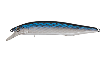 Воблер Минноу Strike Pro Intriger 105SP, цвет: GCA02 Matte Blue Blackback, (EG-194A-SP#GCA02FS)