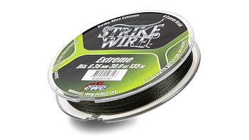 Шнур плетеный 4-жильный Strike Wire Extreme, 0,10mm/6kg -135m - mossgreen (темно-зеленый)