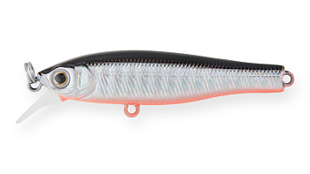 Воблер Минноу Strike Pro Quick Minnow 55S, 55 мм, 4,5 гр, Загл. 1,5м., Тонущий, цвет: A70-713 Black Silver OB, (JS-239#A70-713)