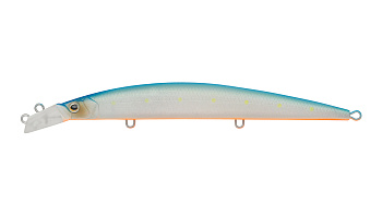 Воблер Минноу Strike Pro Top Water Minnow 130, 130 мм, 15 гр, Загл. 0,1м.-0,7м., Плавающий, цвет: S056C Blue Mat Transparent Milk, (JL-158F#S056C)