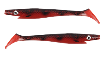 Силиконовая приманка Strike Pro Pig Shad Jr, цвет: Bloody Spotted Bullhead, (уп./2шт.), (SP-172C#116