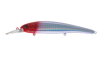 Воблер Минноу Strike Pro Hooligan Shallow 120SP, 120 мм, 20,1 гр, Загл. 2,0м.-3,6м., Нейтральный, цвет: 022PPP-713 Redhead Silver, (EG-220SP#022PPP-713)