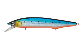 Воблер Минноу Strike Pro Intriger 120SP, цвет: A234-SBO-LU Blue Back Silver OB Fluo, (EG-194B-SP#A234-SBO-LU)