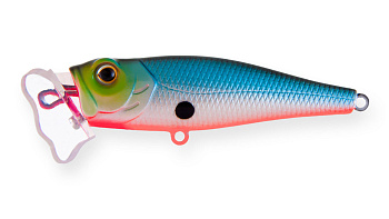 Воблер Поппер Strike Pro Bubble Glisser 65, цвет: A05 Blue Milky, (EG-046WL#A05)