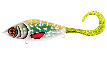 Воблер Джеркбейт Strike Pro Guppie Jr. Shallow, цвет: TR-002 Glitter Pike Green, (EG-208AS#TR-002)