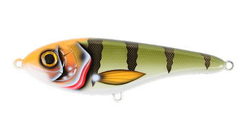 Воблер Джеркбейт Strike Pro Buster Swim, цвет: CWC011 Lightning Perch, (EG-228#CWC011)
