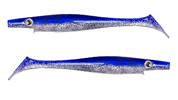 Силиконовая приманка Strike Pro Pig Shad Jr, цвет: Blue Halo, (уп./2шт.), (SP-172C#135)