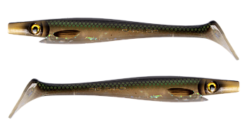 Силиконовая приманка Strike Pro Pig Shad Jr, цвет: Emerald Herring, (уп./2шт.), (SP-172C#146)