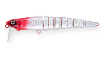 Воблер Многосоставной Strike Pro Flex X 105, цвет: 022PPP-713 Redhead Silver, (EG-056AL#022PPP-713)