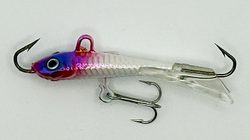 Балансир Strike Pro Strike Ice 40, цвет: 022PFLR, цвет: Redhead Fluo, светящийся, хвост: прозрачный