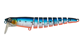 Воблер Многосоставной Strike Pro Flex X 105, цвет: A234-SBO-LU Blue Back Silver OB Fluo, (EG-056AL#A