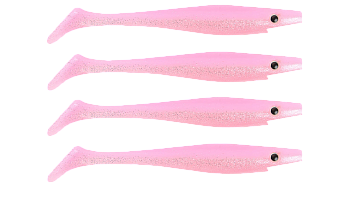 Силиконовая приманка Strike Pro Pig Shad Nano, цвет: Bubblegum Shiner, (уп./4шт.), (SP-172D#C033)