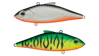 Воблер Раттлин Strike Pro Euro Vibe Floater 80, цвет: GC01S/A70-713S Double Black Silver OB/Mat Tige