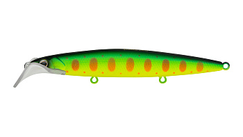 Воблер Минноу Strike Pro Scooter Minnow 110F, 110 мм, 11,8 гр, Загл. 1,5м.-2,5м., Плавающий, цвет: A209S Acid Mat Char, (EG-186F#A209S)