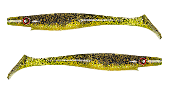 Силиконовая приманка Strike Pro Pig Shad Jr, цвет: Gold Flash, (уп./2шт.), (SP-172C#136)