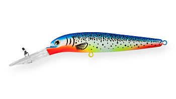 Воблер Минноу Strike Pro S.P. Walleye Minnow 90, цвет: A141 Hot Blue Herring, (JL-022F#A141)