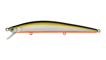 Воблер Минноу Strike Pro Slingshot Minnow 120F, 120 мм, 12,6 гр, Загл. 0,5м.-1,5м., Плавающий, цвет: 612T Natural Shad Silver, (EG-145F#612T)