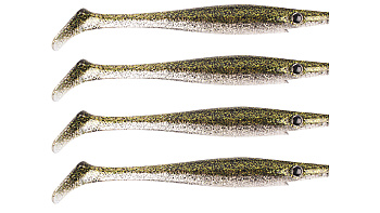 Силиконовая приманка Strike Pro Pig Shad Nano, цвет: Green Ice, (уп./4шт.), (SP-172D#C018)
