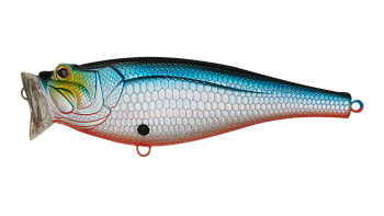 Воблер Поппер Strike Pro Sea Monster 160, цвет: A05T Blue Silver Rainbow, (SH-002#A05T)