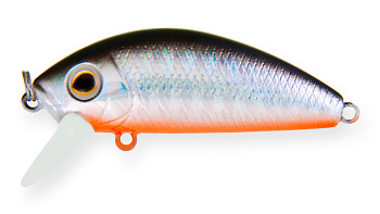 Воблер Минноу Strike Pro Mustang Minnow 45, 45 мм, 4,5 гр, Загл. 0,2м.-0,5м., Плавающий, цвет: A70-713 Black Silver OB, (MG-002F#A70-713)