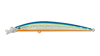 Воблер Минноу Strike Pro Top Water Minnow 110, 110 мм, 10,5 гр, Загл. 0,2м.-0,7м., Плавающий, цвет: A150-713 UV Blue Silver OB, (JL-166F#A150-713)