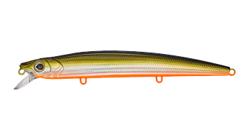Воблер Минноу Strike Pro Wiggle Stick 140, цвет: 612T Natural Shad Silver, (EG-031F#612T)