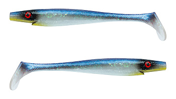 Силиконовая приманка Strike Pro Pig Shad Jr, цвет: Glitter Mascara, (уп./2шт.), (SP-172C#MN1)