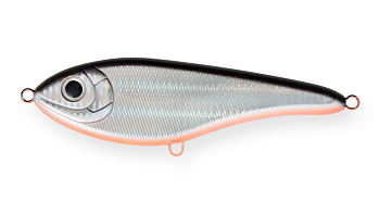 Воблер Джеркбейт Strike Pro Buster Jerk Shallow Runner, цвет: A70-713 Black Silver OB, (EG-048S#A70-