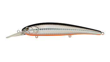 Воблер Минноу Strike Pro Hooligan Shallow 120SP, цвет: A70-713 Black Silver OB, (EG-220SP#A70-713)