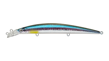 Воблер Минноу Strike Pro Top Water Minnow 130, 130 мм, 15 гр, Загл. 0,1м.-0,7м., Плавающий, цвет: A210-SBO-RP Rainbow Ghost Wakasagi, (JL-158F#A210-SBO-RP)