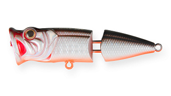 Воблер Поппер составной Strike Pro Pike Pop Joint 95, цвет: A70-713 Black Silver OB, (SH-002DJ#A70-7