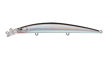 Воблер Минноу Strike Pro Top Water Minnow 130, 130 мм, 15 гр, Загл. 0,1м.-0,7м., Плавающий, цвет: A010-EP Black Back Silver, (JL-158F#A010-EP)