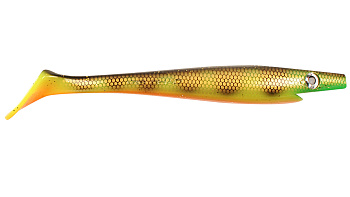 Силиконовая приманка Strike Pro Giant Pig Shad, цвет: Orange Belly Perch, (SP-172B#C039)