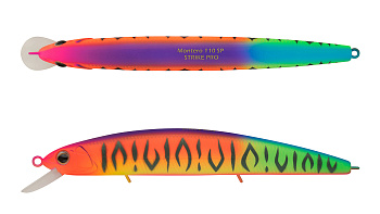 Воблер Минноу Strike Pro Montero 130SP, 130 мм, 20,6 гр, Загл. 1,0м.-2,0м., Нейтральный, цвет: A244S Parrot Mat Tiger, (EG-190B-SP#A244S)