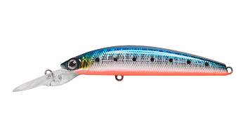 Воблер Минноу Strike Pro Magiс Minnow 125, 125 мм, 31 гр, Загл. 3,0м.-4,0м., Плавающий, цвет: A234-SBO-LU Blue Back Silver OB Fluo, (EG-069F#A234-SBO-LU)