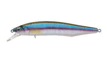 Воблер Минноу Strike Pro Intriger 105SP, цвет: A210-SBO-RP Rainbow Ghost Wakasagi, (EG-194A-SP#A210-SBO-RP)