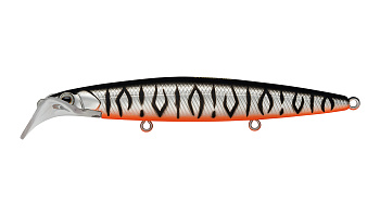Воблер Минноу Strike Pro Scooter Minnow 110F, цвет: A243ES Grey Shadow Mat Tiger, (EG-186F#A243ES)