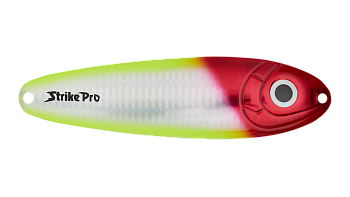 Блесна колеблющаяся Strike Pro BUSTER SPOON 140, цвет: X10-713/CP Clown Silver, (ST-017#X10-713/CP)