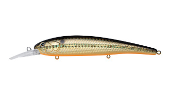 Воблер Минноу Strike Pro Hooligan Shallow 120SP, цвет: 613-713 Black Back Smoked OB, (EG-220SP#613-7