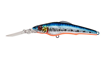 Воблер Минноу Strike Pro Challenger X Deep Diver 87L, цвет: A234-SBO-LU Blue Back Silver OB Fluo, (E