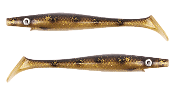 Силиконовая приманка Strike Pro Pig Shad Jr, цвет: Spotted Bullhead, (уп./2шт.), (SP-172C#115)